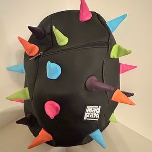 MadPax Spiketus-Rex faux leather backpack EUC